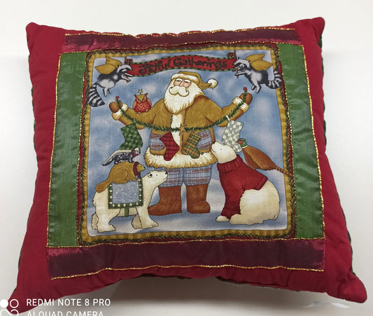 CUSCINO BABBO NATALE VINTAGE A